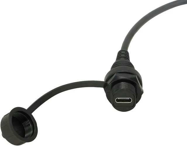 Alt view image 4 of 6 - CERRXIAN 30cm USB Type C 2.0 Car Mount Dash Flush Waterproof Extension Cable for Car, Boat, Motorcycle, Truck Dashboard (USB-C)