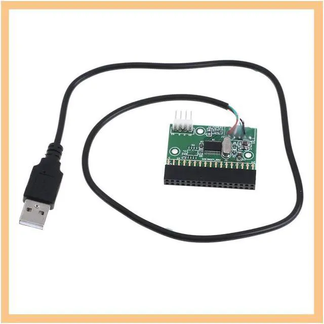 Alt view image 5 of 6 - KOOBOOK 1Pcs 1.44MB 3.5" Floppy Drive Connector 34 PIN 34P to USB Cable Adapter PCB Board with Power Cable