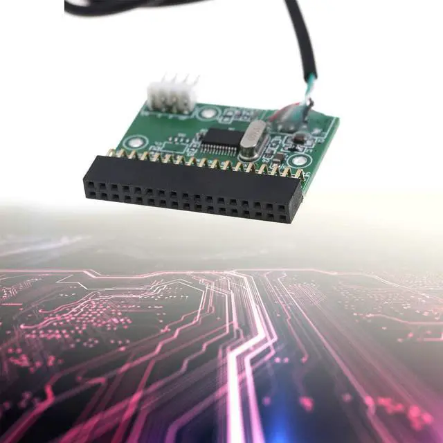 Alt view image 2 of 6 - KOOBOOK 1Pcs 1.44MB 3.5" Floppy Drive Connector 34 PIN 34P to USB Cable Adapter PCB Board with Power Cable
