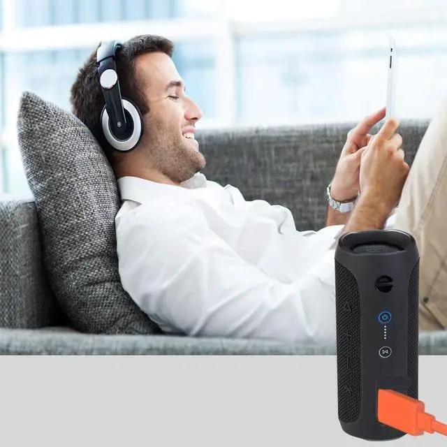 Alt view image 6 of 6 - Upgrade Flat Replacement USB Charging Cable Compatible with JBL Flip 4 Flip 3 Flip 2 Charge 2 Charge 3 Pulse 2 Pulse 3 Clip 2 Wireless Speakers