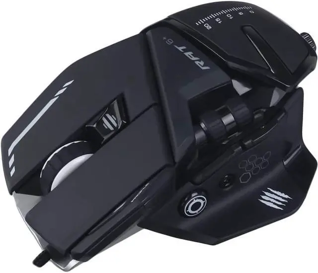 Alt view image 5 of 7 - Mad Catz The Authentic R.A.T. 6+ Optical Gaming Mouse