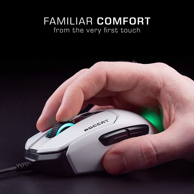 Alt view image 3 of 7 - Kain 122 Aimo RGB PC Gaming Mouse - White
