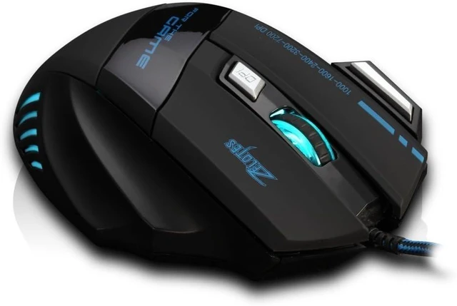 Alt view image 6 of 7 - zelotes 7200 DPI 7 Buttons Professional LED Optical USB Wired Gaming Mouse Mice for Gamer