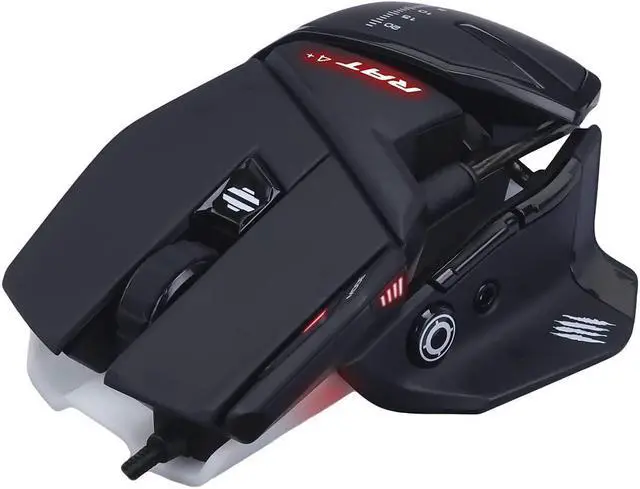 Alt view image 6 of 7 - Mad Catz The Authentic R.A.T. 4+ Optical Gaming Mouse