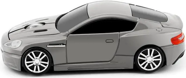 Alt view image 3 of 6 - ECOiNVA Wireless Sports Car Mouse Laptop Desktop Mouse Computer Optical Mice 2.4GHz USB Mouse (Gray)