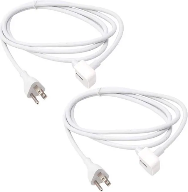 Main image of LEAGY 2 Pack 6 ft Replacement Power Adapter Extension Cord Wall Cord Cable Compatible for Apple Mac iBook MacBook Pro MacBook Power Adapters MagSafe 1 or MagSafe 2 Models