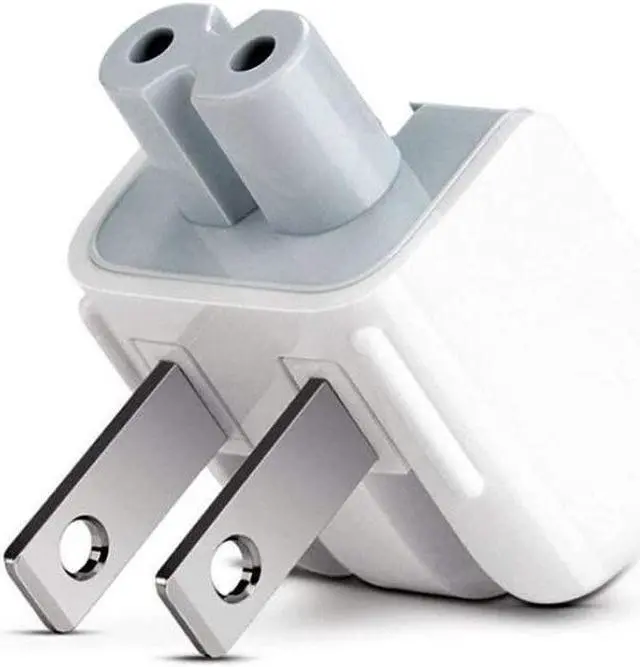 Alt view image 2 of 7 - AC Power Adapter US Wall Folding Plug Duck Head (2 Pack), SEOYO Charge Adapter US Standard Plug Duck Head for MacBook Pro/MacBook Air/Mac iBook/iPhone/iPod/etc.White (Upgrade)