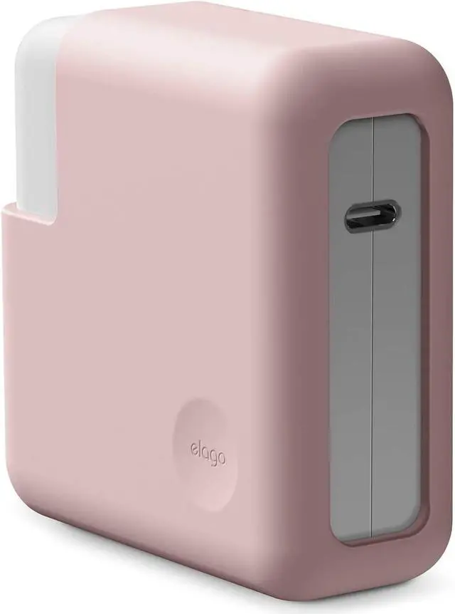 Main image of elago Charger Cover Compatible with Apple MacBook Pro 14 inch 2021 M1 Pro 8-core, 13 inch 2016-2020[A2159/A1706/A1989/A1708/A2251] and MacBook Pro 13 inch Retina 2012-2015[A1502/A1425][Lovely Pink]