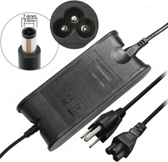 Alt view image 3 of 3 - 90W AC Adapter Charger for Dell Latitude 2100 P02T001 ATG D620 PP18L D630 E6400 PP27L E6410 PP27LA001 D531 PP04X E4300 E6400 E5500 E6500 E4200 XFR 8740w