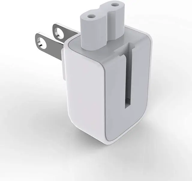 Alt view image 6 of 7 - AC Power Adapter US Wall Folding Plug Duck Head (2 Pack), SEOYO Charge Adapter US Standard Plug Duck Head for MacBook Pro/MacBook Air/Mac iBook/iPhone/iPod/etc.White (Upgrade)