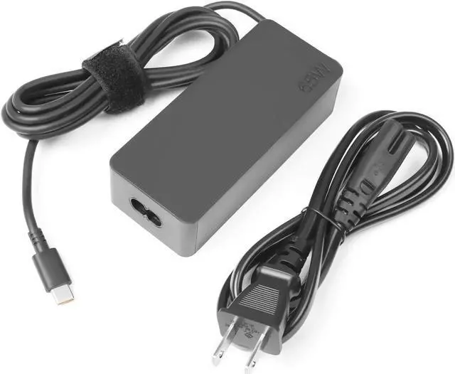 Alt view image 4 of 6 - 2 Prong 65w USB-c ac Adapter for Lenovo thinkpad Charger T480 T480s T490 T490s T495 T495s T580 T590 E480 E490 E490s E495 E580 E590 E595 X1 Carbon X395