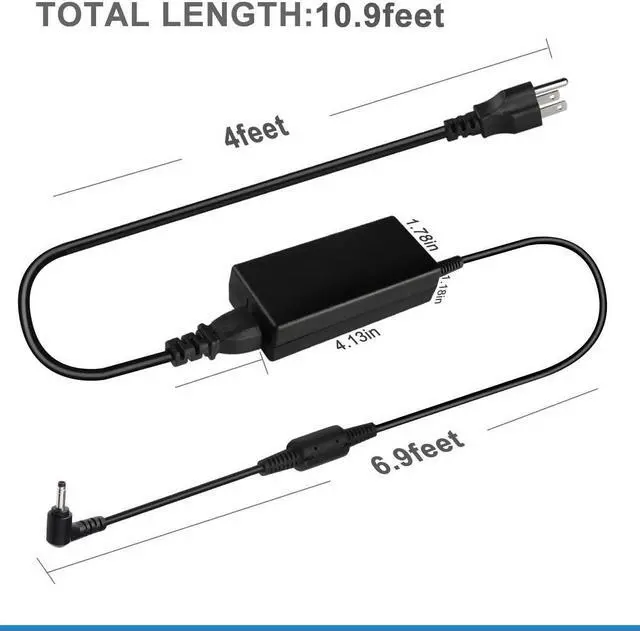Alt view image 4 of 7 - Fancy Buying 45W Charger for Lenovo Ideapad 710, 100, 110, 110s, 310, 320, 320s, 510, 510s, 710s, 720s; 81CW 81CX; Chromebook-100s 80QN, N22, N23, N42; Lenovo Yoga 710 11 14 15; Flex 4 1130 1470