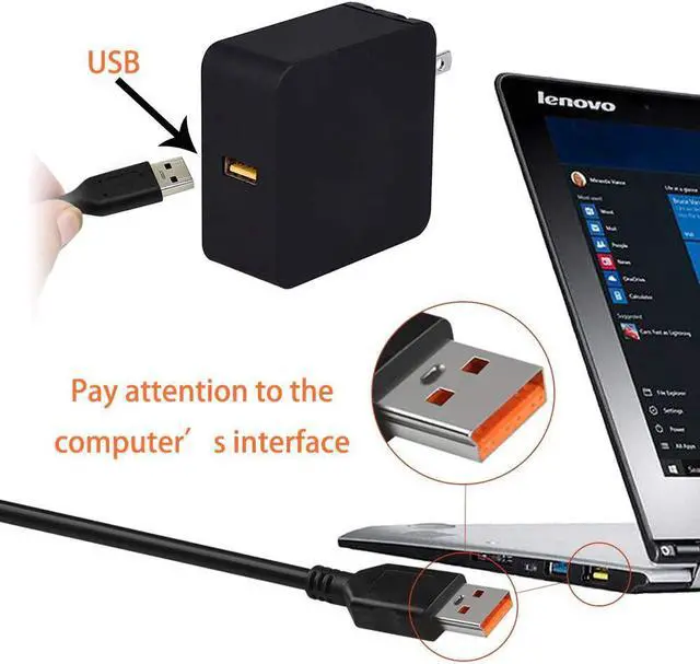 Alt view image 2 of 6 - CHLOLMY 65W 20V 3.25A AC Charger Fit for Lenovo Yoga 700 700-11ISK 700-14ISK Yoga 900 900-13ISK 900-13ISK2 Yoga 3 Pro Yoga 4 Pro 80MK 80UE 80QD 80QE IdeaPad 700S Laptop Power Supply Cord
