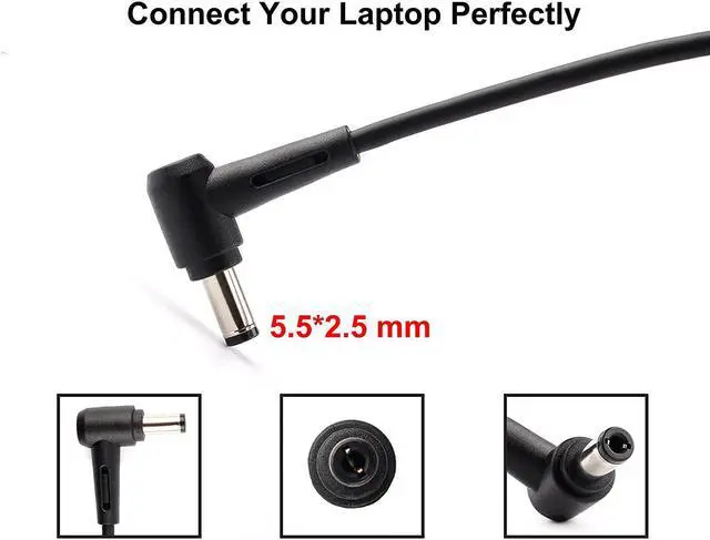 Alt view image 5 of 7 - 65W Power Charger Adapter for ASUS ADP-65DW B EXA1208UH N65W-03 PA-1650-93 Q552U Q552UB S550CA x550lb x550ca s551ln s550cb x751ln x550jx x555lj x555l x555lb x555ub x555uf x555u x550ze