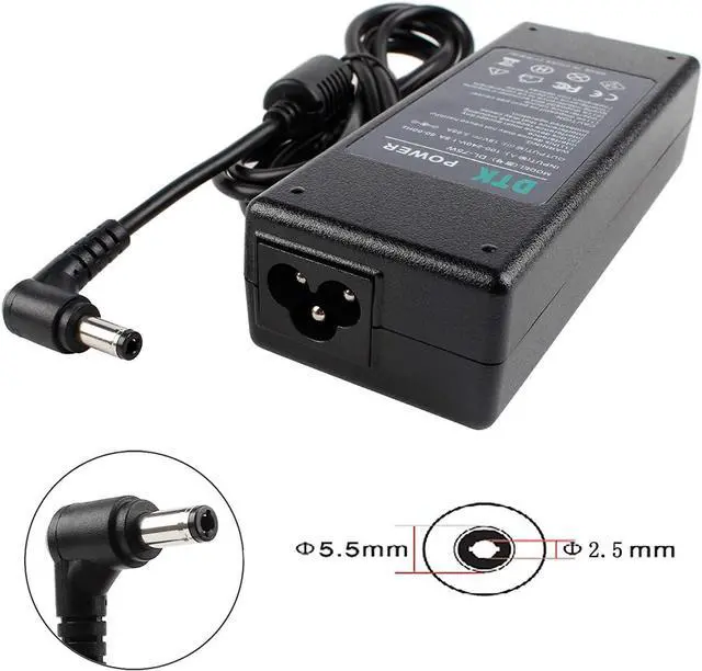 Alt view image 2 of 7 - DTK 19V 3.95A 75W for Toshiba Ac Adapter Laptop Computer Charger/Notebook PC Power Cord Supply Source Plug Connector Size: 5.5x2.5mm