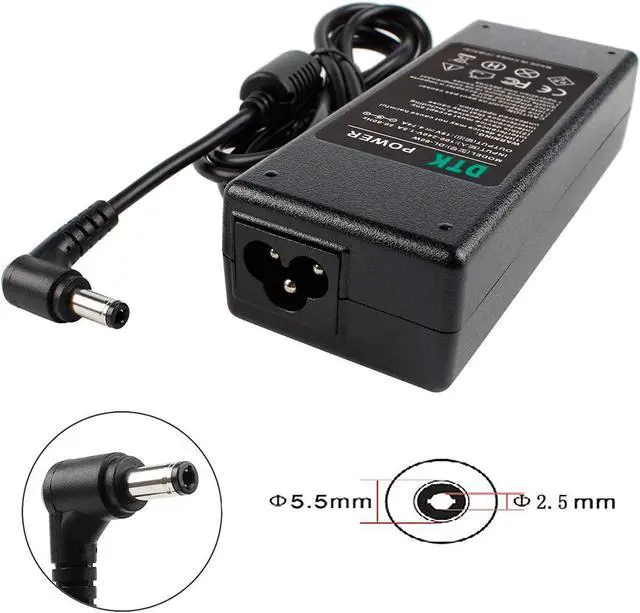 Alt view image 2 of 7 - Dtk 19V 4.74A 90W for Asus Toshiba Ac Adapter Laptop Computer Charger Notebook PC Power Cord Supply Source Plug Connector Tip: 5.5 x 2.5mm