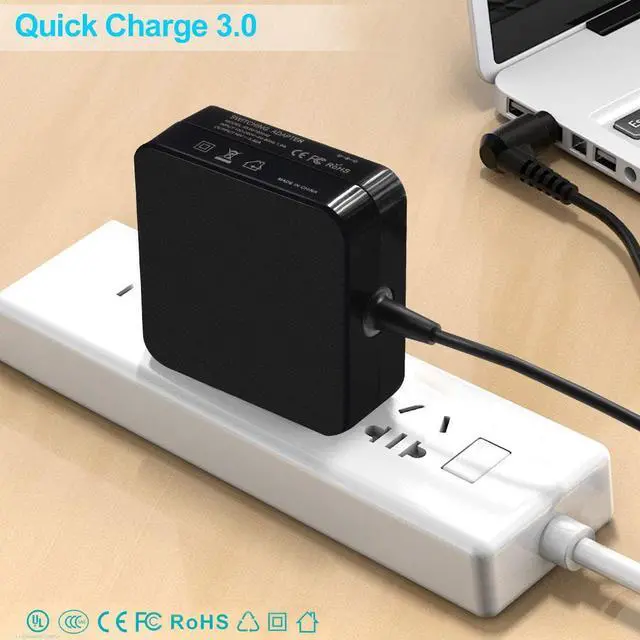 Alt view image 7 of 7 - Tinkon 65W AC Laptop Adapter Charger Power Supply for Asus X551 X551C X551CA X551M X551MA X550 X550C X550CA X555L X555LA S300C S400CA S500CA Series
