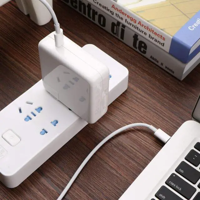 Alt view image 5 of 6 - 61W USB Type C Adapter Charger Compatible with MacBook Pro 13 inch 12 inch MacBook Pro Charger MacBook Charger USB C MacBook Air Charger Laptop Charger Samsung.