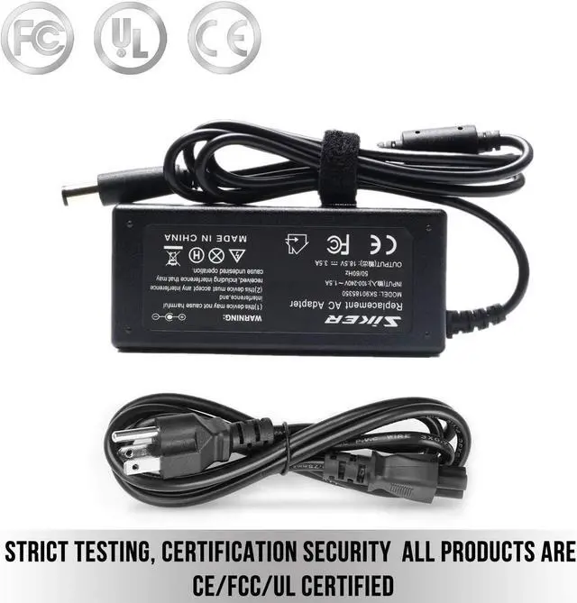 Alt view image 5 of 7 - 65W Ac Laptop Adapter Charger for HP Pavilion G4 G6 G7 M6 DM4 DV4 DV5 DV6 DV7 G60 G61 G72,2000-2C29WM 2000-2D19WM 2000-329WM 693711-001 677774-001