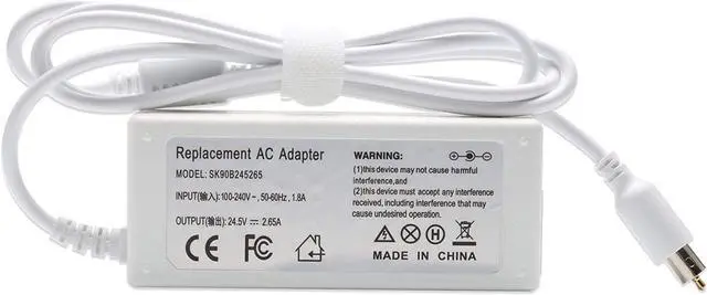 Alt view image 5 of 7 - New 65W 24.5V 2.65A Replacement Ac Adapter Laptop Charger Compatible with Apple Powerbook iBookG4, iBook,G4 Series,15.2-inch with Size 7.7mmX2.5mm