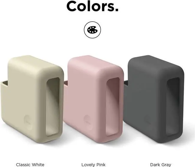 Alt view image 6 of 7 - elago Charger Cover Compatible with Apple MacBook Pro 14 inch 2021 M1 Pro 8-core, 13 inch 2016-2020[A2159/A1706/A1989/A1708/A2251] and MacBook Pro 13 inch Retina 2012-2015[A1502/A1425][Dark Gray]