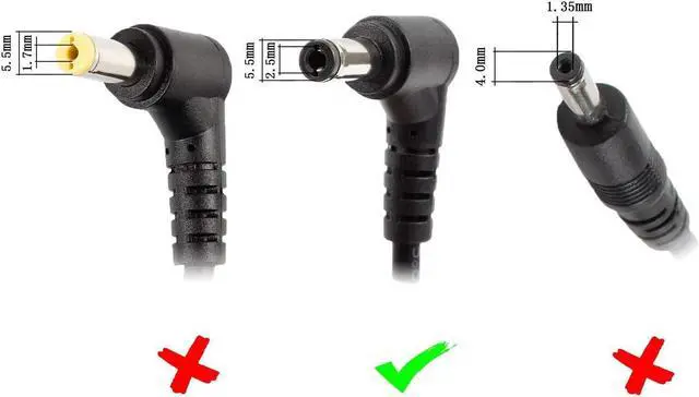 Alt view image 5 of 7 - DTK 19V 3.95A 75W for Toshiba Ac Adapter Laptop Computer Charger/Notebook PC Power Cord Supply Source Plug Connector Size: 5.5x2.5mm