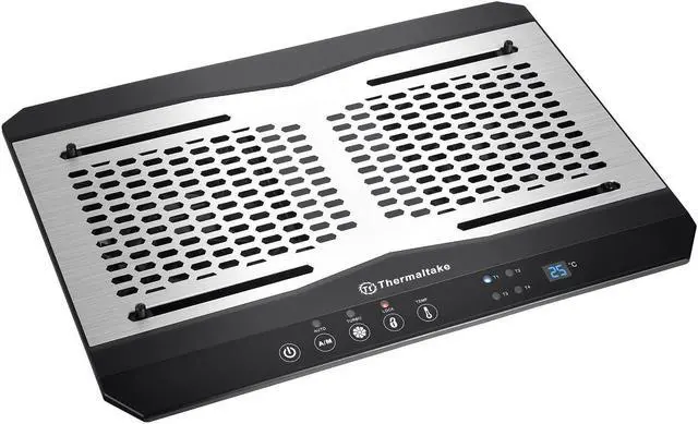 Main image of Thermaltake Massive TM Aluminum Panel Dual 120mm Fans Adjustable Temperature Sensor 10"-17" Laptop Notebook Cooling Pad CL-N002-PL12BL-A
