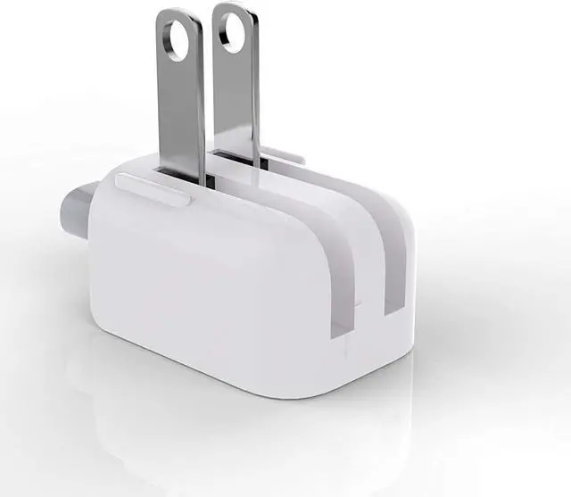 Alt view image 7 of 7 - AC Power Adapter US Wall Folding Plug Duck Head (2 Pack), SEOYO Charge Adapter US Standard Plug Duck Head for MacBook Pro/MacBook Air/Mac iBook/iPhone/iPod/etc.White (Upgrade)