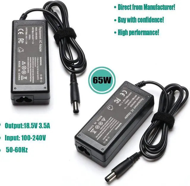 Alt view image 6 of 7 - 65W AC Adapter Laptop Charger for HP Elitebook 840 G1 G2 Revolve 810 G1 G2 850 Probook 640 650 655 440 450 G1 HP Notebook 2000 2000-2d60dx 2000-2d19wm 2000-369wm 2000-329wm PC Power Supply Cord Plug