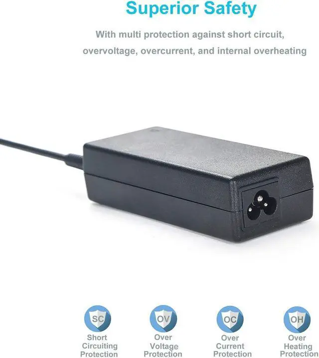 Alt view image 2 of 6 - 19.5V 4.62A AC Charger Fit for Dell 90W Laptop Power Supply Adapter Cord