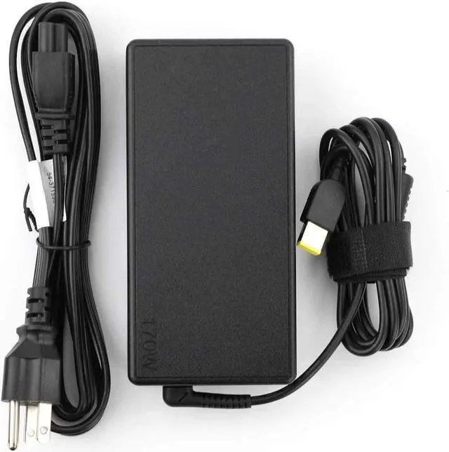 Alt view image 2 of 7 - Laptop Charger 170W watt Slim Square tip AC Power Adapter for Lenovo ThinkPad Legion Y700 Y7000 E700 E600 R720 Y900 Y920,W550,W541,W540,W530,T550,T520,Y530,Y70-70,P50,P51