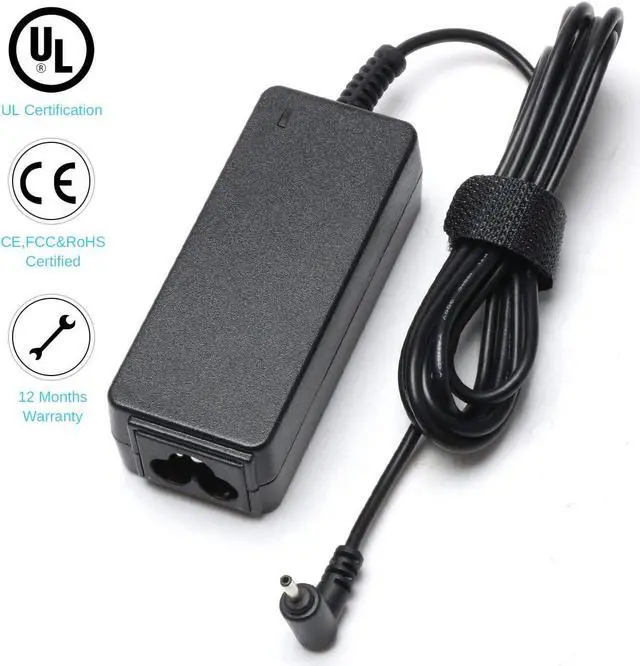 Alt view image 2 of 7 - Ac Adapter Laptop Charger for Samsung Chromebook 3 XE500C13 XE501C13 Chromebook 2 Model XE500C12 XE503C12 XE503C32 XE303C12 XE700T1C NP930X2K AA-PA3N40W Samsung 11.6" Laptop 8.86 Ft 40W 26W