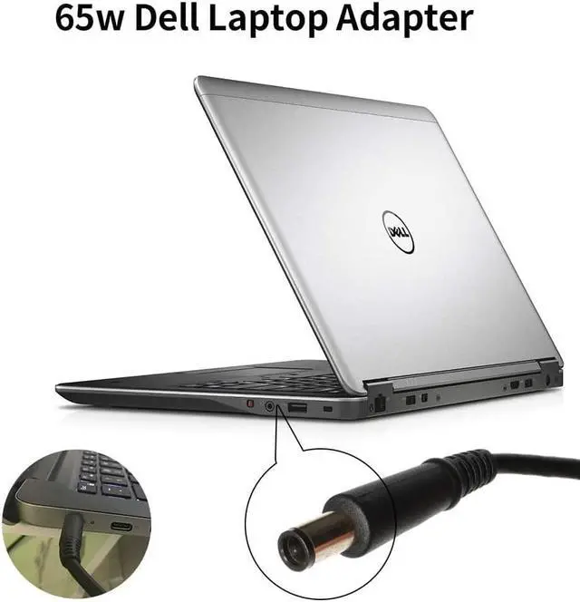 Alt view image 5 of 7 - 65W Laptop Charger AC Adapter Replace for Dell Latitude 3540 5480 5490 5580 7280 7480 7490 E5440 E5470 E5540 E5570 E6420 E6430 E6440 E6540 E7240 E7440 Series