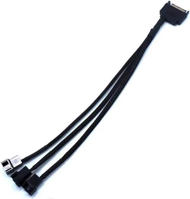 Alt view image 2 of 5 - SATA to 3 x 3 Pin / 4 Pin PMW 12V PC Case Fan Power Adapter Cable, 3-Pin or 4-Pin (PWM Connector) to 15 Pin SATA Computer Cooler Cooling Fan Splitter Y Power Cable 2-Pack