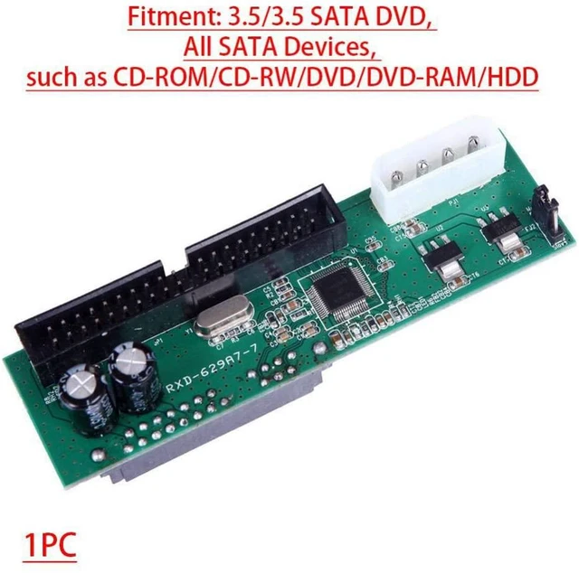 Alt view image 3 of 6 - Pata IDE to Sata Hard Drive Adapter Converter 3.5 HDD Parallel to Serial ATA Other