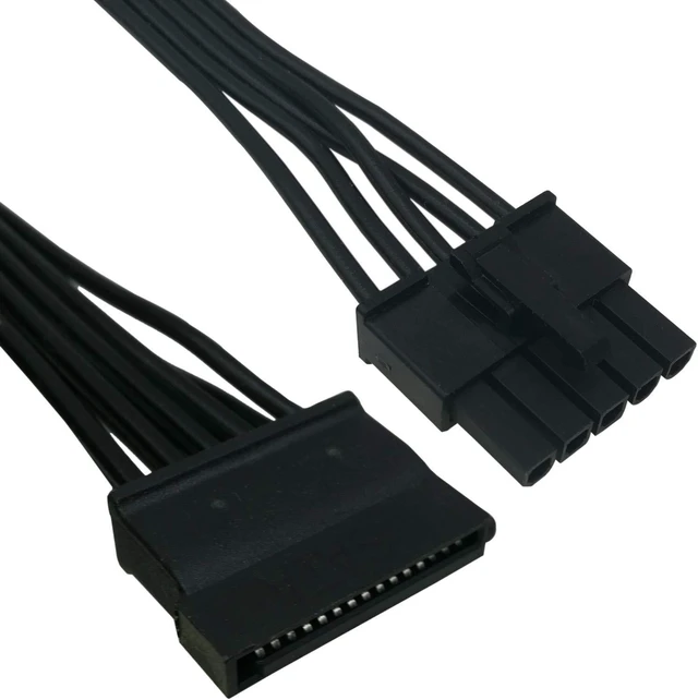 Alt view image 2 of 5 - COMeap 5 Pin to 3X 15 Pin SATA Hard Drive HDD Power Adapter Cable Only for Cooler Master Modular Power Supply 20-in(50cm)