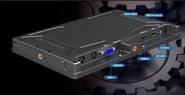 Alt view image 3 of 7 - LILLIPUT 10.1" FA1016/C/T IPS FHD 1000:1 Capacitive Mutli-Touch HDMI/VGA Support 4K 30Hz Glass+Glass Technology with Free Desktop Stand by LILLIPUT USA Official Seller VIVITEQ (USA Service Directly)