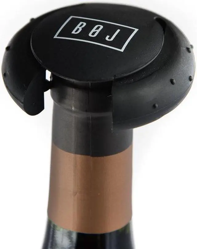 Alt view image 4 of 6 - BOJ Self Pulling Corkscrew and Cap Cut Foil Cutter, Handheld Wine Opener Vintage Style, Gray Silver and Black