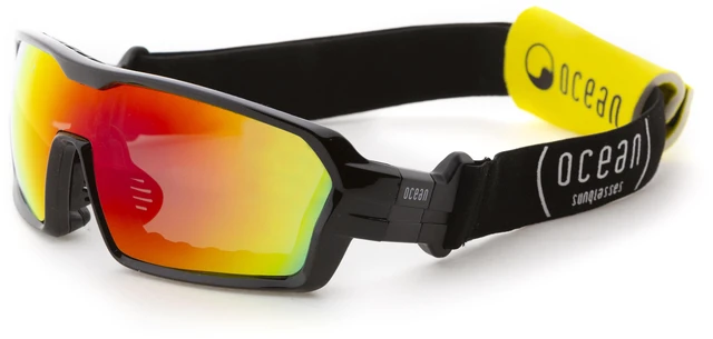 Main image of OCEAN Sunglasses CHAMELEON Black Shiny - Red