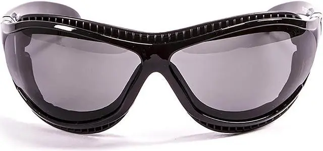 Main image of Sunglasses OCEAN TIERRA DE FUEGO Women Men Unisex Water Sports Kiteboarding Surf Polarized Full Frame Goggle & Rectangle (Shiny Black / Smoke)