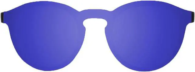 Main image of OCEAN Sunglasses MILAN Matte black frame with blue flat lens