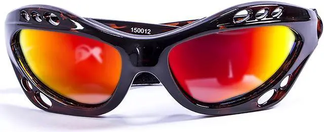 Main image of OCEAN Sunglasses CUMBUCO Polarized demy brown with red lens