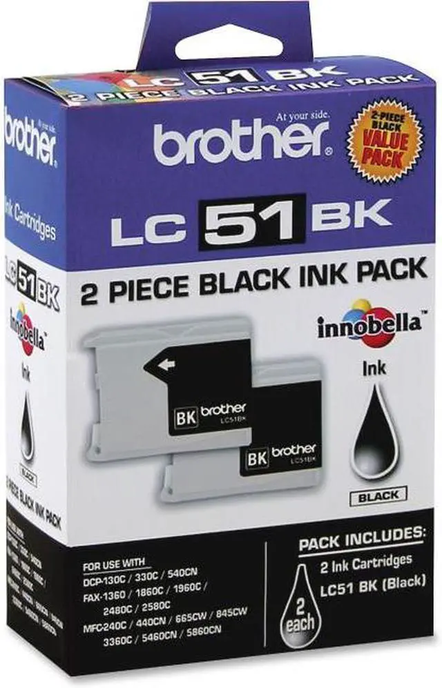 Main image of Brother International Corporat Black Ink Cartridge-2 Pack