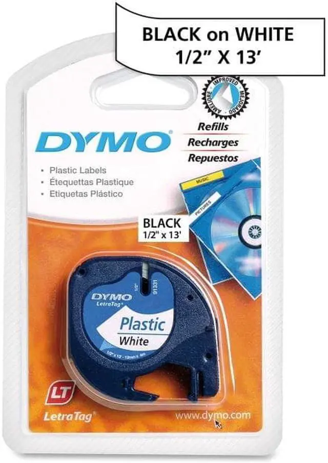 Alt view image 2 of 7 - Dymo LetraTag 91331 Polyester Tape