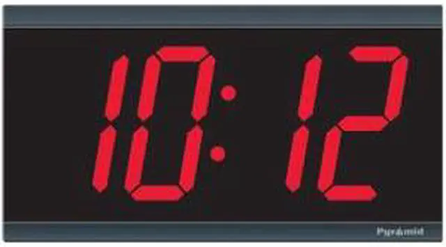 Alt view image 3 of 4 - Pyramid 4-Inch 4 Digit Red LED Wireless Digital Clocks (9D44BR)