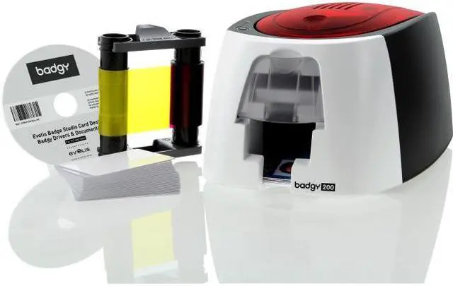 Main image of Badgy Single Sided Dye Sublimation/thermal Transfer Printer - Color - Card Print - 100 Card Feeder,