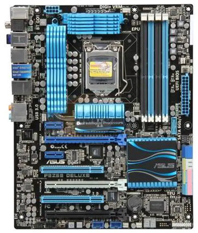 Alt view image 2 of 4 - ASUS P8Z68 Deluxe LGA 1155 Intel Z68 SATA 6Gb/s USB 3.0 ATX Intel Motherboard with UEFI BIOS - I/O Shield and Other Accessories NOT Included