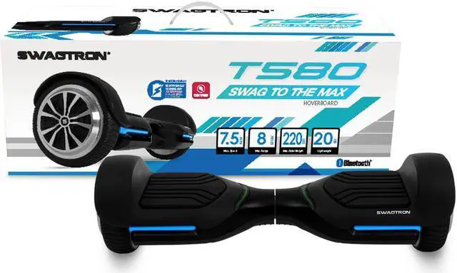 Alt view image 6 of 8 - App-Enabled SWAGTRON T580 Bluetooth Hoverboard w/ Speaker Smart Self-Balancing Wheel – Available on iPhone & Android