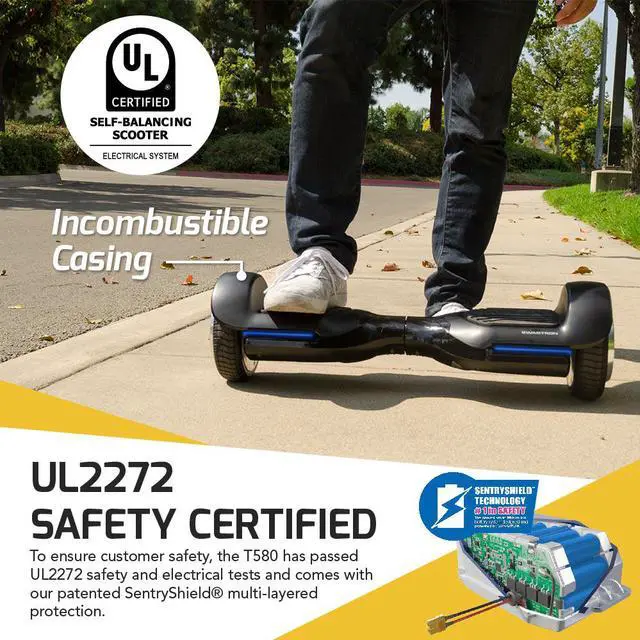 Alt view image 5 of 8 - App-Enabled SWAGTRON T580 Bluetooth Hoverboard w/ Speaker Smart Self-Balancing Wheel – Available on iPhone & Android