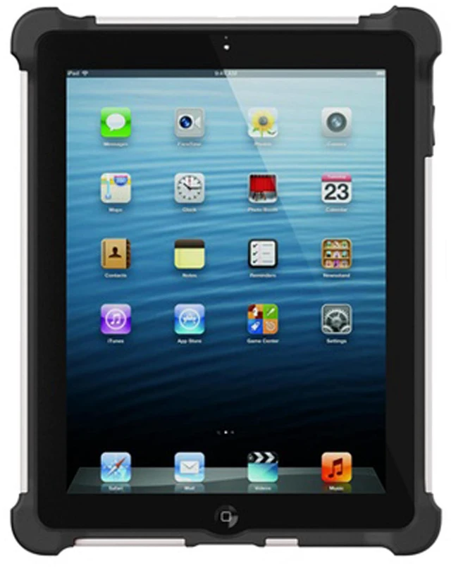 Alt view image 2 of 9 - Apple iPad 2, iPad 3, iPad 4th GEN Black/White Ballistic Tough Jacket Case